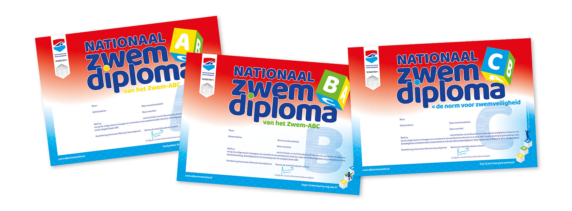 Logo Nationale Zwemdiploma's